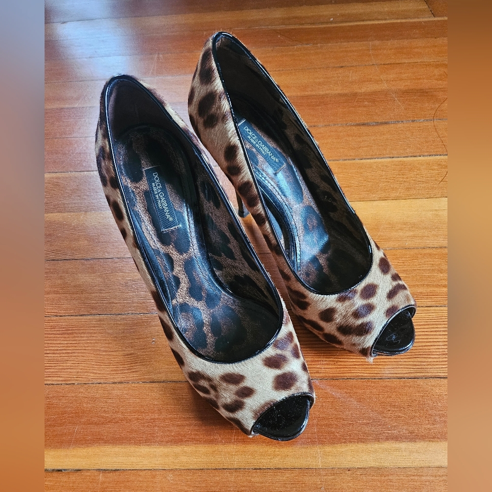 Dolce & Gabbana Brown Leopard Heels